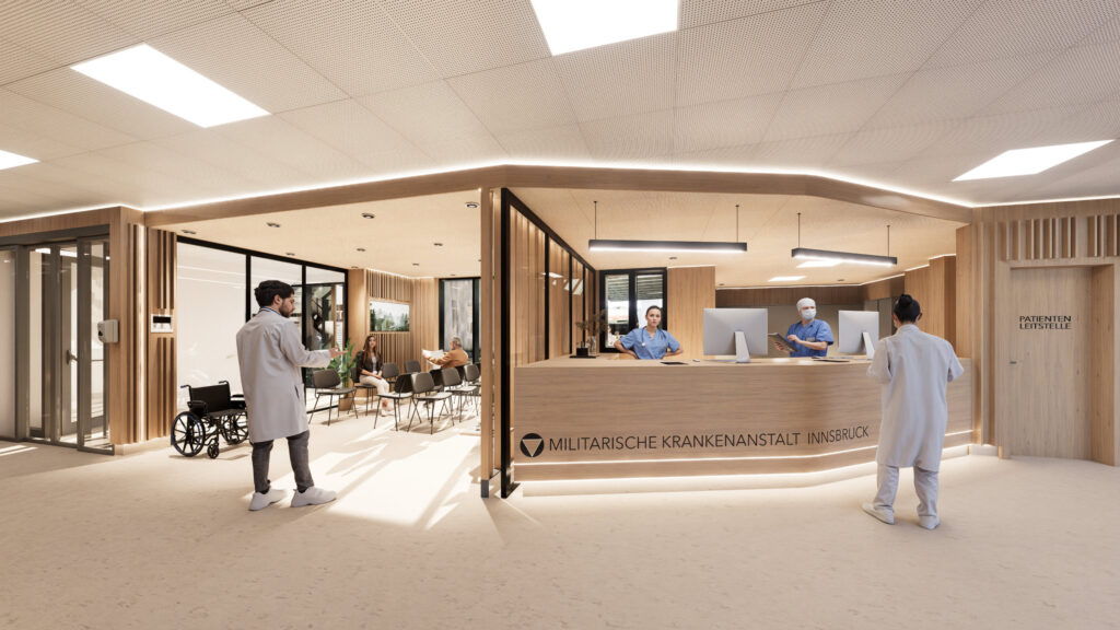Militärische Krankenanstalt sowie Büro- & Unterkunftsgebäude | Projekte SISSIBAY architects, Innsbruck Militärische Krankenanstalt sowie Büro- & Unterkunftsgebäude | Projekte SISSIBAY architects, Innsbruck